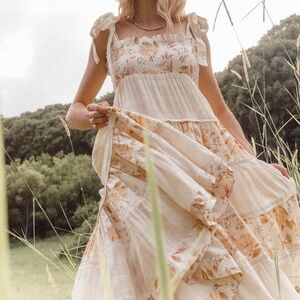 Floral Sundress (Vintage Up-cycled Fabric)